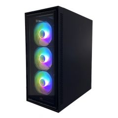 Корпус  HPC C-09  / 650W / Side panel / 4x120cm ARGB fans / ATX / Black