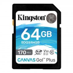 Карта памяти Kingston Canvas Go! Plus SD 64GB