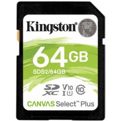 Карта памяти Kingston Canvas Select Plus SD 64GB