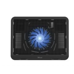 Trust Ziva, Notebook Cooling Pad up to 16", blue illumination, Black