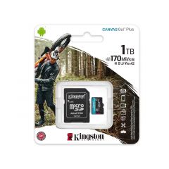 Карта памяти microSD 1TB Kingston Canvas Go! Plus, A2, 170Mbps, + SD adapter
