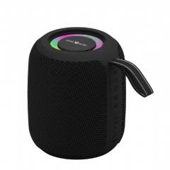 Колонка Портативная Gembird SPK-BT-LED-05-BK/ 8W / Bluetooth / microSD / USB / 1200 mAh