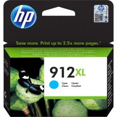 912XL (3YL81AE) Cyan Ink Cartridge; (for HP OfficeJet Pro  8010 series, 8012 Pro Aio, 8013 Pro Aio, 8014 Pro Aio, 8015 Pro Aio, 8020 Pro series, 8022 Pro Aio, 8023 Pro Aio, 8024 Pro Aio, 8025 Pro Aio)