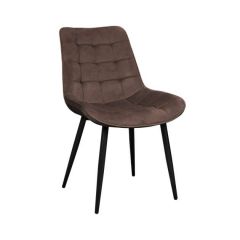 Scaun Hans~Catifea Brown HLR49+Black Legs