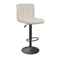 Scaun de bar SB-044 Velvet Beige + Black Leg