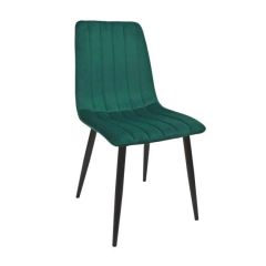 Scaun DC-90P~N56 Catifea Green+Black Legs