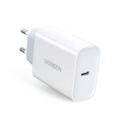 UGREEN Настенное зарядное устройство 1*Type-C 3A 3A 30W QC4.0, белый