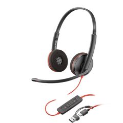 Plantronics Blackwire C3220 Гарнитура USB-A, черный