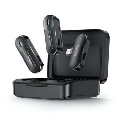 Лавальный микрофон Yesido 2в1 (Type-C) KR17, черный