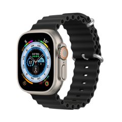 Ремешок DUX DUCIS Ocean Wave Version Apple Watch 42MM/44MM/45MM, черный