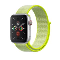 Нейлоновый ремешок-петля для Apple Watch 42/44/45 мм неоновый зеленый