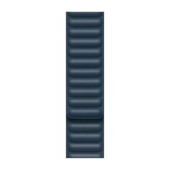 Кожаный ремешок для Apple Watch 42/44/45 мм M/L синий