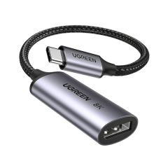 UGREEN Переходник Type-C 3.0 к DisplayPort 1.4 8K@60Hz 0.1M CM654, серый