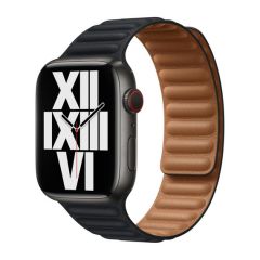 Кожаный ремешок для Apple Watch 38/40/41 мм M/L черный