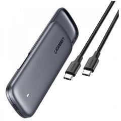UGREEN Enclosure Type-C 3.1 Gen2 to M.2 B-Key/M+B Key SATA 3.0 6Gbps NGFF 0.5M Cable CM238, Black