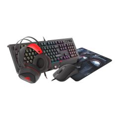 Genesis 4 в 1 Combo Cobalt 330 Клавиатура+Мышь+Панель для мыши+Гарнитура, раскладка US