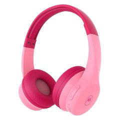 Накладные наушники Motorola с микрофоном Bluetooth MOTO JR300, розовый