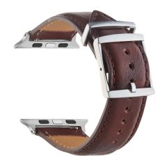 Ремешок VPG Leader Series из натуральной кожи для iWatch 42/44/45 мм коричневый