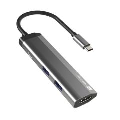 Natec Fowler Slim Usb-C Multiport Adapter 4 In 1 2x Usb 3.0 Hub, Hdmi 4k, Usb-C PD