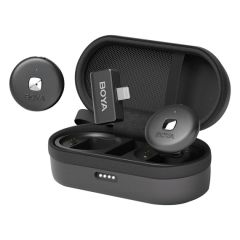 Двухканальная беспроводная микрофонная система Boya (Omic-D-B), разъем Lightning Jack, черный