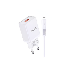 Настенное зарядное устройство Jokade с кабелем USB - Lightning Single Port 5A 5A JB022, белый