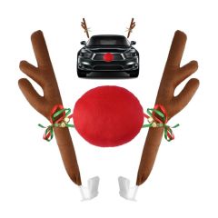 Рождественские оленьи рога для автомобиля