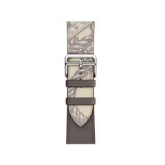 Ремешок для iWatch из натуральной кожи серии VPG Rhea 38/40/41 мм серый