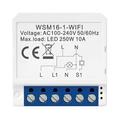 Avatto Smart Light Switch 1 Gang 250W 10A Wi-Fi (нейтральный провод)