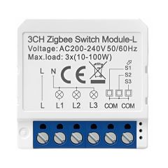 Avatto Умный выключатель 3 Gang 100W Zigbee (без нейтрального провода)