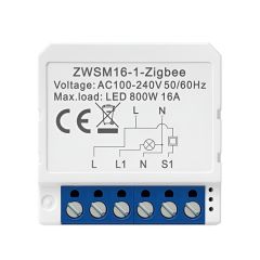 Avatto Умный выключатель 1 Gang 250W 10A Zigbee (нейтральный провод)
