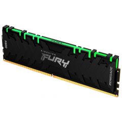 16GB DDR4-3200  Kingston FURY® Renegade DDR4 RGB, PC25600, CL16, 1.35V, 1Gx8, Asymmetric BLACK Large heat spreader, Dynamic RGB effects featuring Kingston FURY Infrared Sync technology, Intel XMP Ready (Extreme Memory Profiles)