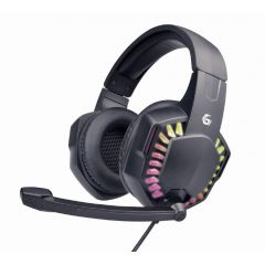 Casti GHS-06 with RGB rainbow LED, Black