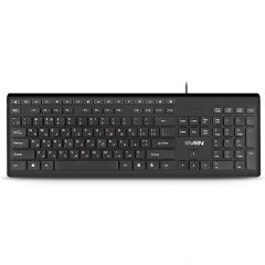 SVEN KB-S307M Multimedia Keyboard, 121 keys, 17 shortcut keys, 1.5m,USB,
