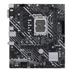 ASUS PRIME H610M-E D4, Socket 1700, Intel® H610 (13/12th Gen CPU), Dual 2xDDR4-3200, VGA, HDMI, DP,  CPU Intel graphics, 1xPCIe X16 4.0, 4xSATA3, 2xM.2, 1xPCIe X1, ALC897 7.1, 1xGbE LAN, 4xUSB3.2, 5X Pro III, RGB header, mATX