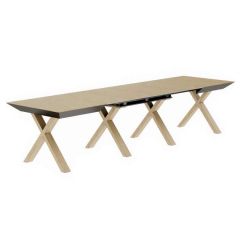 Masa Madrid~Natural Wood+Wood Legs
