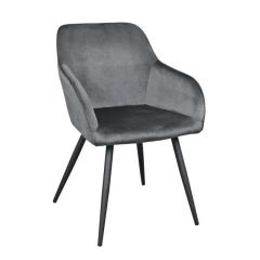 Scaun Airis Catifea Grey HLR20 + Black Legs
