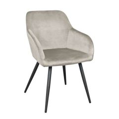 Scaun Airis Catifea Beige HLR9 + Black Legs