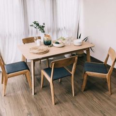 Masa extensibila Ori~Natural +black leg