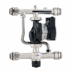 Встраиваемая регулирующая группа для т/п + рад с насосом Grundfos 20-55°C, Villa Barberi