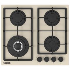 Варочная газовая поверхность Wolser  WL-BRD 6402  Ivory Glass FFD