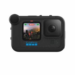GoPro Media Mod (HERO9 Black, HERO 10 Black, HERO 11 Black, HERO12 Black, HERO13 Black), built-in directional microphone, 3.5m port, micro-HDMI port, 2x cold shoe mounts, 48x101x72, 57g