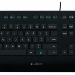 Logitech Keyboard K280e for Business, USB, Splash-protected, US INT'L, black