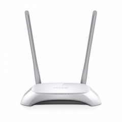 TP-LINK TL-WR840N  N300 Wireless Router, Broadcom, 2T2R, 300Mbps on 2.4GHz, 802.11n/b/g, 1 WAN + 4 LAN, 2 fixed antennas, +EU adapter