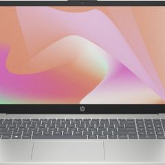 HP Laptop 15 Diamond White (15-fc0026ci), 15.6” IPS FHD 250 nits (AMD Ryzen 5 7520U, 4xCore, 2.8-4.3 GHz, 16GB (on board) LPDDR5 RAM, 1TB PCIe NVMe SSD, AMD Radeon 610M, no ODD, WiFi-AX6/BT5.3, Type-C, 41Wh 3cell, 1080p FHD Webcam, En/Ru, FreeDOS, 1.6kg)