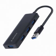 Gembird USB3.1 Hub UHB-U3P4-03, 4 ports, USB 3.1(Gen.1), Black