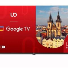 43” LED TV UD 43GU6210, Black (3840x2160 UHD, Google TV, 3 x HDMI2.0, 2 x USB, Wi-Fi (2.4GHz+5GHz), Bluetooth, DVB-T/T2/C/S2, Speakers 2 x 7W Dolby Audio, VESA 200x200, 9.8 Kg)