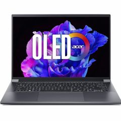 ACER Swift X 14 Steel Gray (NX.KMPEU.001), 14.5” OLED 2.8K (2880x1800), DCI-P3 100%, 400nits,120Hz (Intel Core i5-13500H 12xCore, 3.5-4.7GHz, 16GB (onboard) LPDDR5 RAM, 512GB PCIe SSD, GeForce RTX 3050 6GB GDDR6, WiFi6E/BT 5.1, FPS, Backlit, 76Wh 4cell, 1