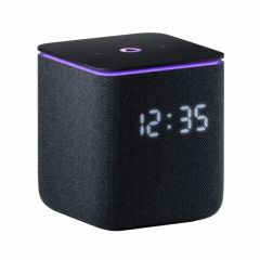 Smart Speaker (YNDX-00054BLK)  Yandex Station MIDI Zigbee with Alisa, Black, Smart Home Control Center with Zigbee, No Hub Required, Wi-FI-AC + BT4.2, Alisa Assistant built-in, 24W, Sensor buttons, 4 Microphones, LED Display