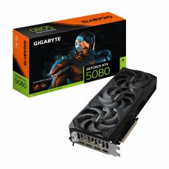GIGABYTE GeForce RTX™ 5080 WINDFORCE OC 16G / 16GB GDDR6X 256bit, 2595/23000 MHz, CUDA 10240, Triple Fan, PCIeX16 4.0, 1xHDMI, 3xDP, WindForce Cooling System, 9xCopper Heatpipes, 3x110mm Unique Blade Fans, RGB Fusion, Dual Bios, Protection Backplate, Anti