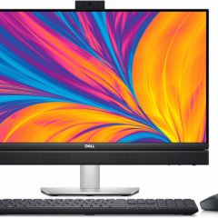 All-in-One PC - 23.8” DELL OptiPlex 7420 FHD IPS Non-Touch AG (Intel Core i7-14700, 16GB (1X16GB) DDR5, M.2 512GB SSD PCIe NVMe 2230, CR, Integrated graphics, WiFi6E AX211 2x2 BT5.2, TPM, FHD Cam, KM5221W, PSU 160W, HAS Stand, Ubuntu, Black)
